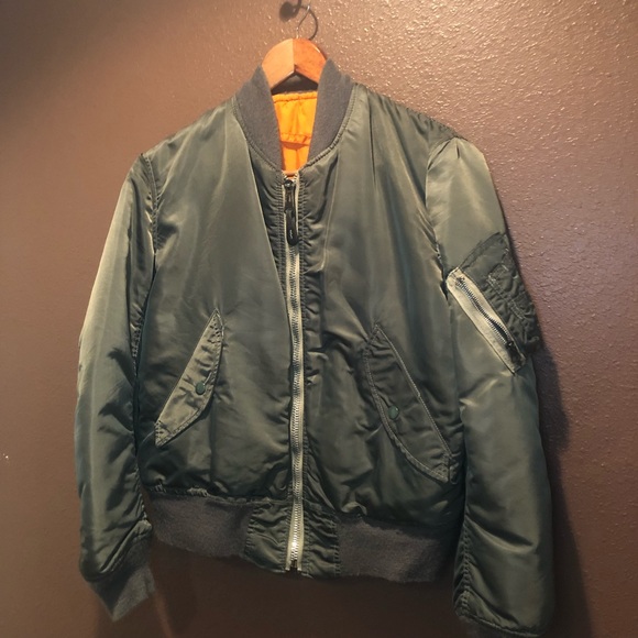 Vintage Jackets & Blazers - Army Green authentic flight jacket - Vintage - med